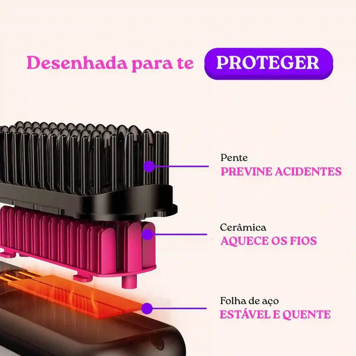 MAGIC Brush: Cabelos lisos da raiz até a ponta em 2min