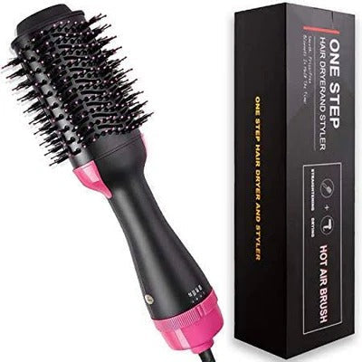 Escova Secadora de Cabelo Profissional 3 em 1 - Seca Escovando, Alisa e Modela - BIVOLT